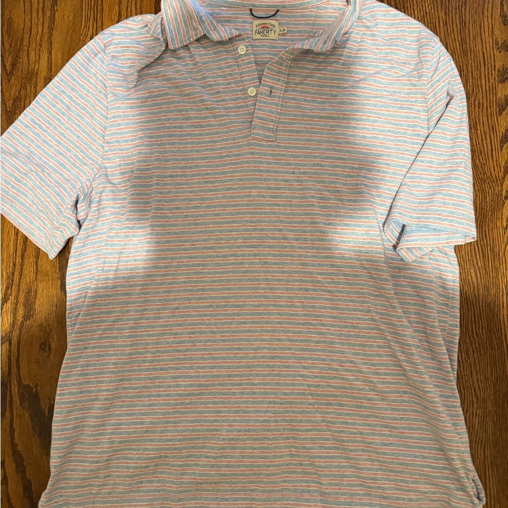 Men's Striped Faherty polo